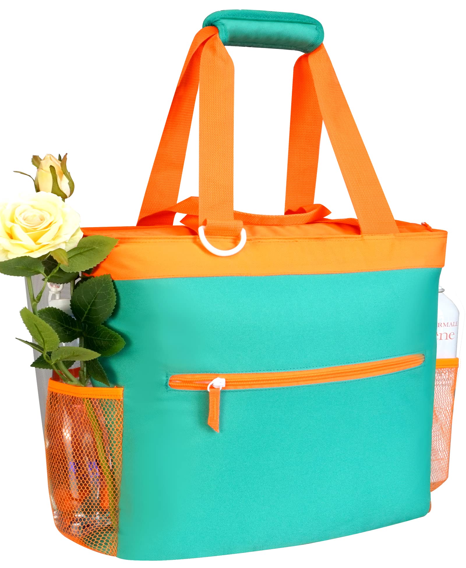 Noozion Large Mesh Beach Tote Bag with Detachable Insulated Cooler - 2-in-1 Design for Women & Girls | Perfect for Pool, Beach, Picnic, and Travel Accessories