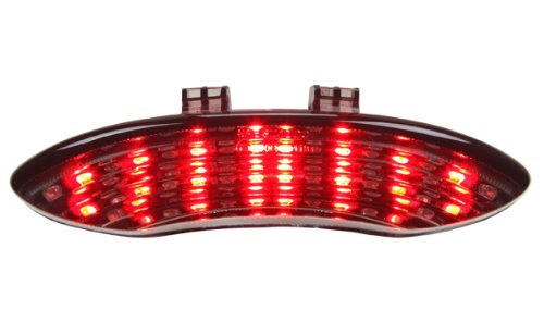 Smoke Lens Integrated Sequential LED Tail Lights for 2011-2020 Triumph Speed Triple - High Visibility & Style Upgrade for Night Riding & Custom Motorcycle Builds