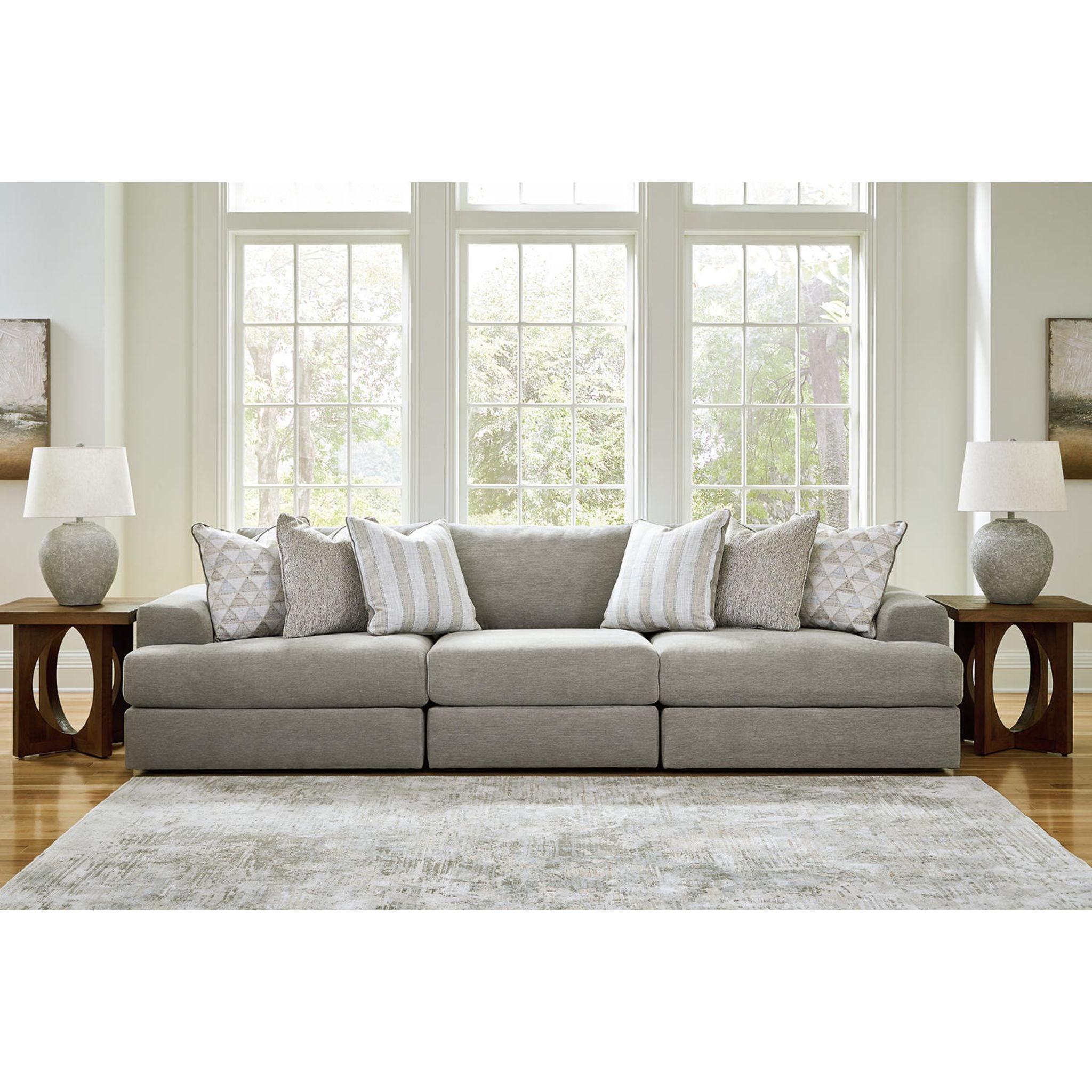 Avaliyah 3-Piece Modular Sectional Sofa Set - Modern L-Shaped Couch with Reversible Chaise for Living Room, Family Room & Home Theater