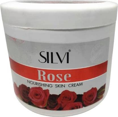 SILVI Rose Skin Cream - 800ml Hydrating & Nourishing Face Moisturizer for Dry & Sensitive Skin | Perfect for Nighttime Skincare Routine & Daily Use