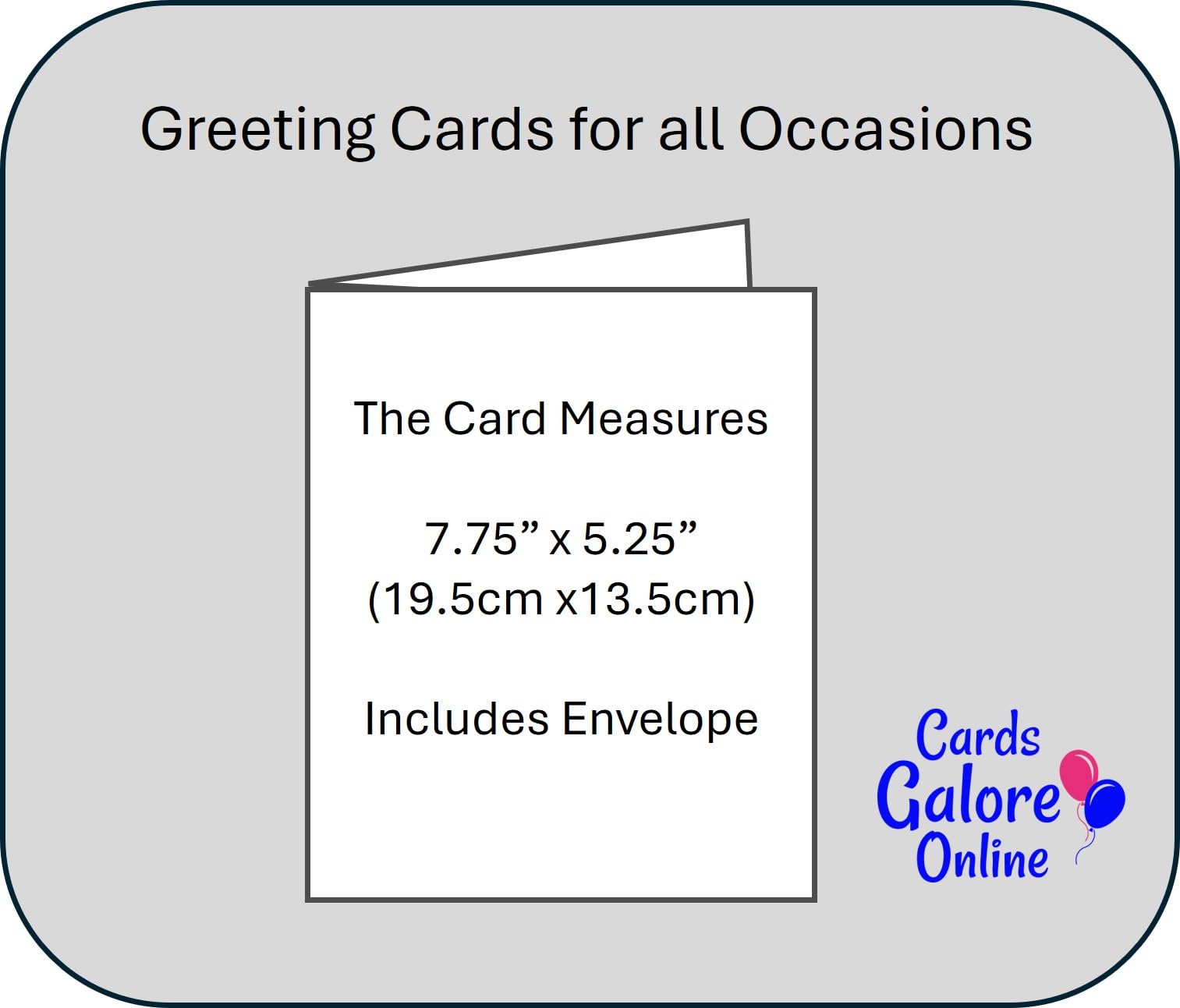 Happy Birthday Card for Men - Outdoor Scenic Design - 7.5