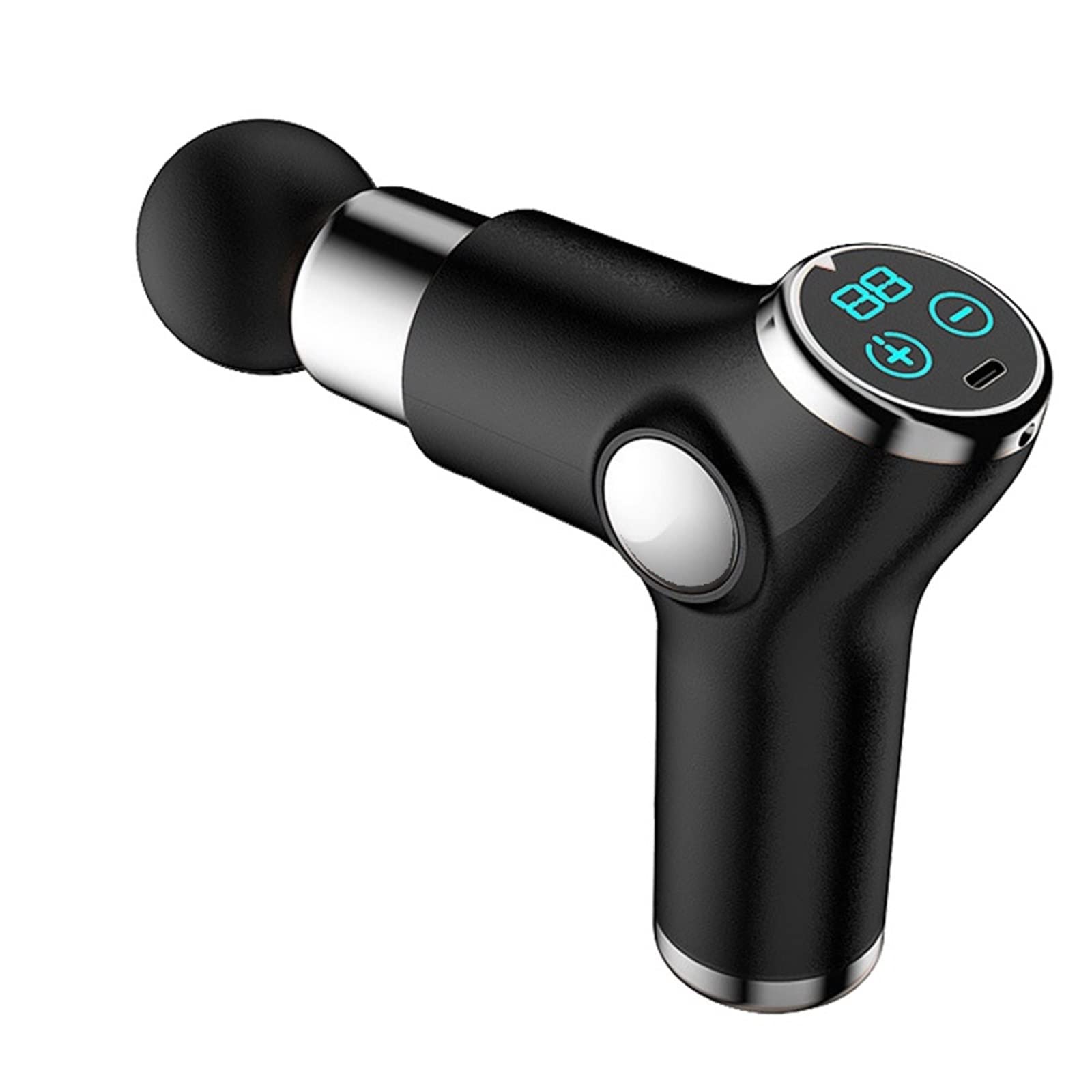 HATAP Mini Pocket Electric Massage Gun - 32 Speed Deep Tissue Muscle Massager for Back, Neck & Body Pain Relief - Portable Handheld Vibrating Massager for Fitness Recovery & Relaxation - Perfect for Athletes, Office Workers & Home Use (MG-Black)