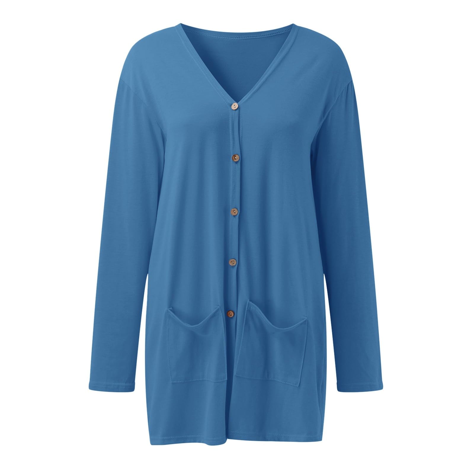 Women's Lightweight Open Front Cardigan Sweater with Pockets - Casual Spring Knitwear for Everyday Wear | Perfect for Office, Layering & Outdoor Activities
