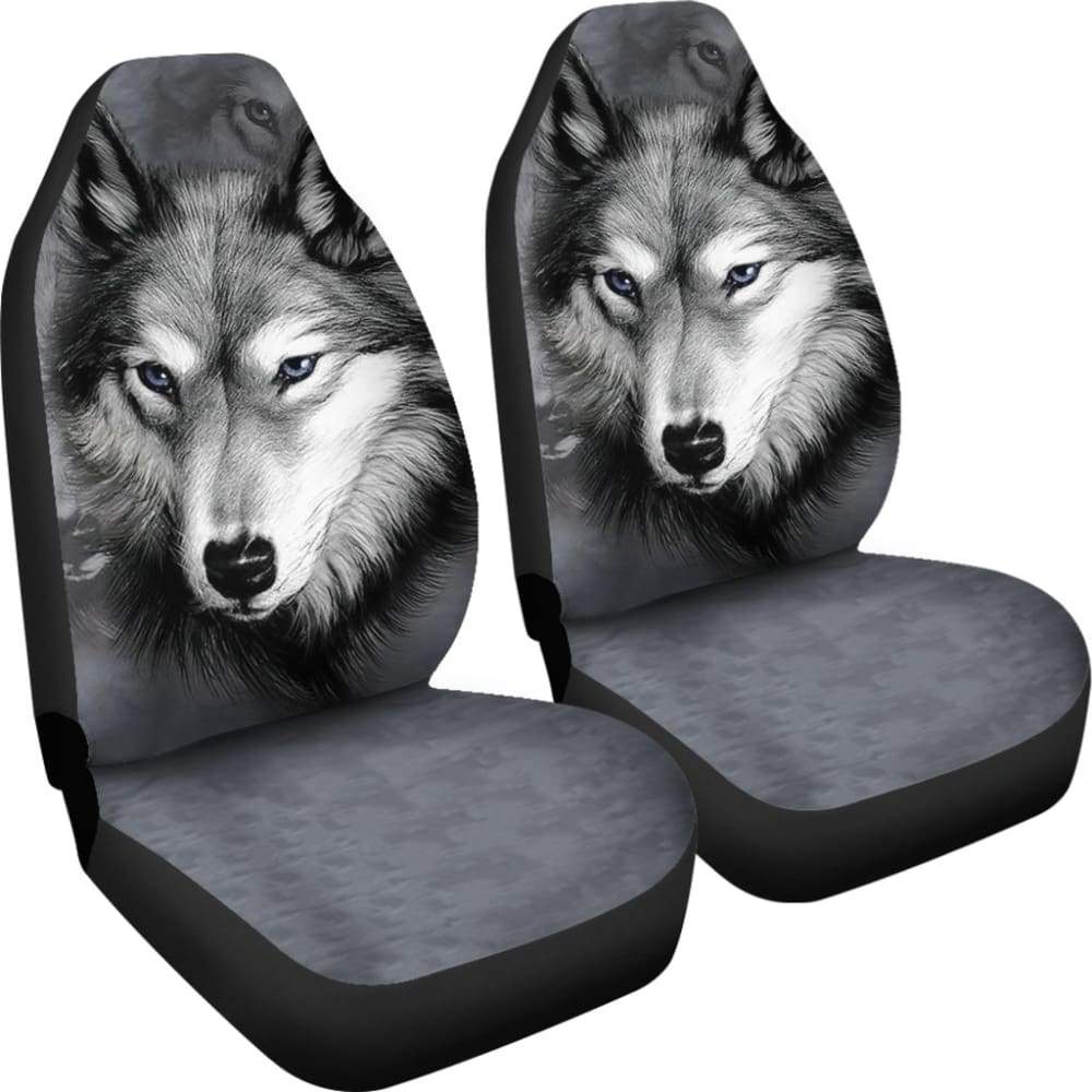 Premium Wolf Pack Design Car Seat Covers - Universal Fit for Cars, Trucks & SUVs - Unique Gift Idea for Animal Lovers (212002) - Perfect for Road Trips, Camping & Outdoor Adventures