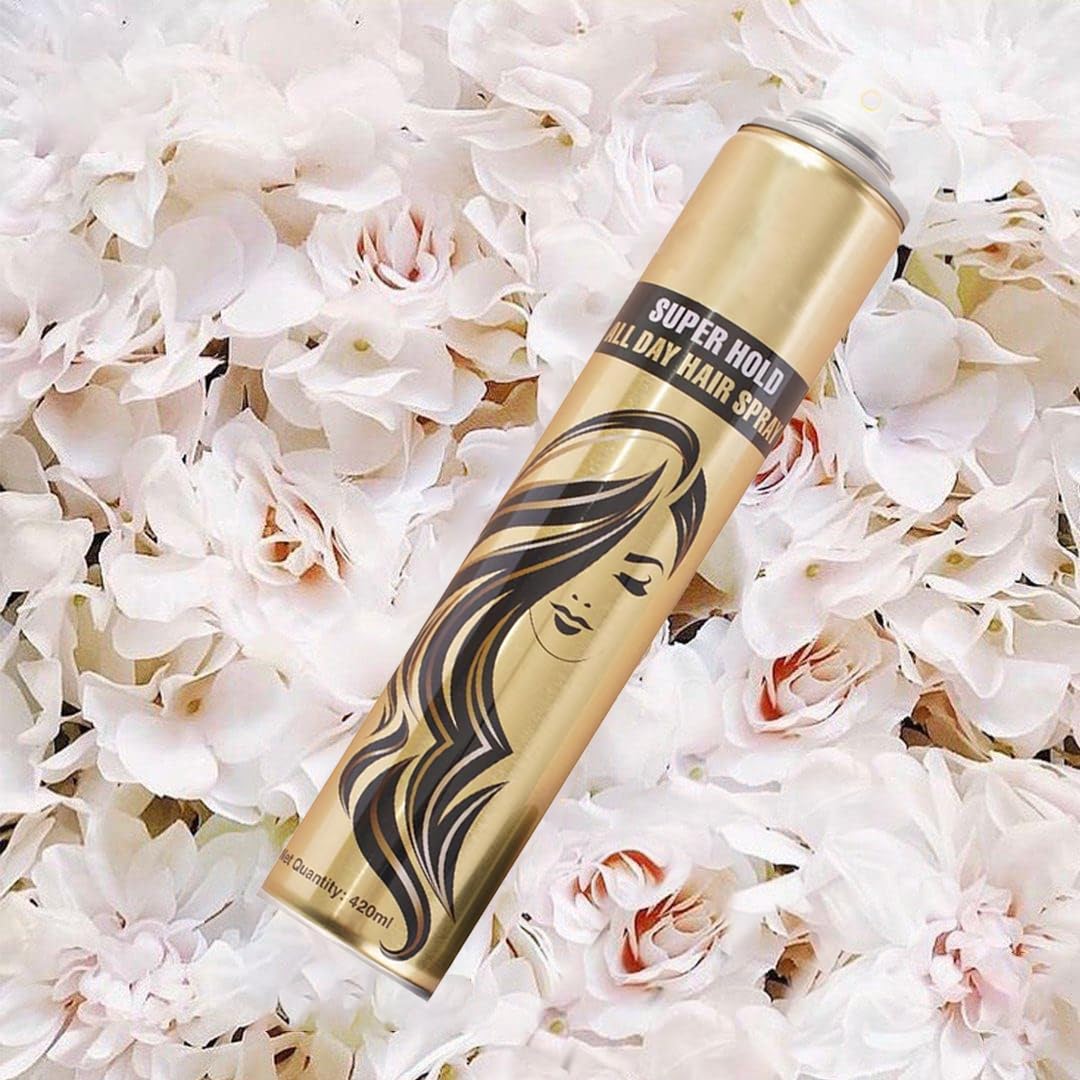 ELIIOUS Super Hold Hair Spray 420ml - Long Lasting Salon Styling Spray for Men & Women | Perfect for Weddings, Parties & Daily Hair Styling