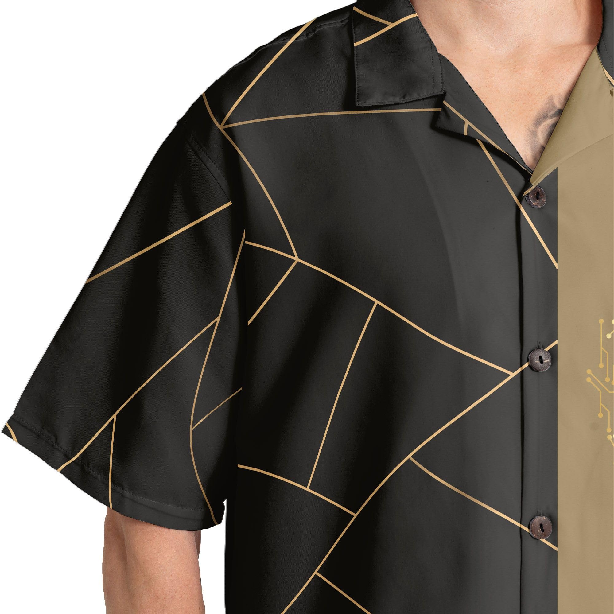 HYPERFAVOR Bitcoin T-Shirts for Men - Casual Short Sleeve Crypto Shirt - Bitcoin Hawaiian Shirt Gift Set for Bitcoin Lovers - Perfect for Crypto Conferences, Beach Parties & Casual Wear