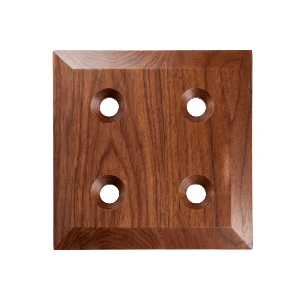 Premium Walnut Drink Carrier Tray - Handcrafted 10