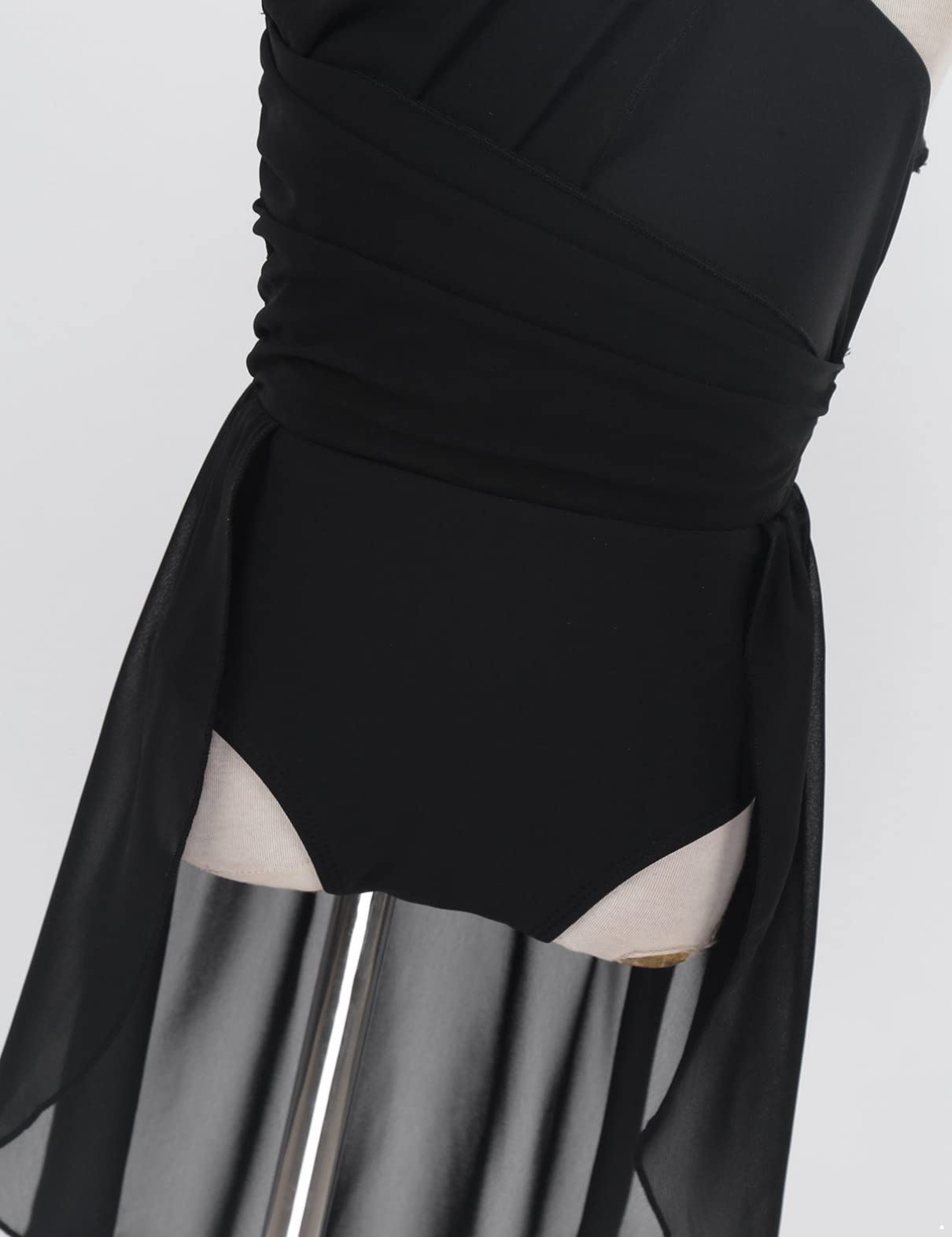 Sxiwei Girls Ballet Leotard - Chiffon One Piece Dance Dress with Halter Neck for Ballroom, Lyrical & Contemporary Dance | Perfect for Performances, Recitals & Dance Classes