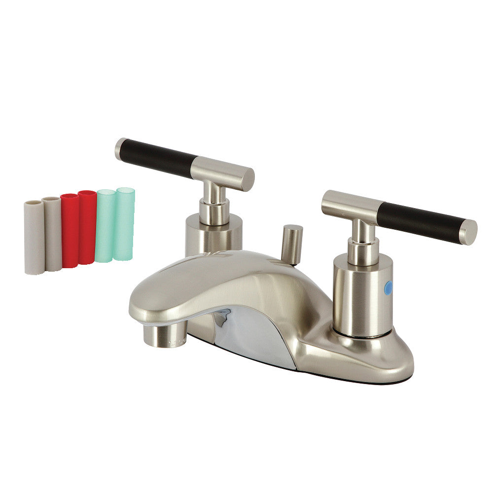 Kingston Brass FB8628CKL Kaiser 4-Inch Centerset Bathroom Faucet with Pop-Up Drain - Chrome Finish for Bathroom Sink, Vanity, and Powder Room Installation