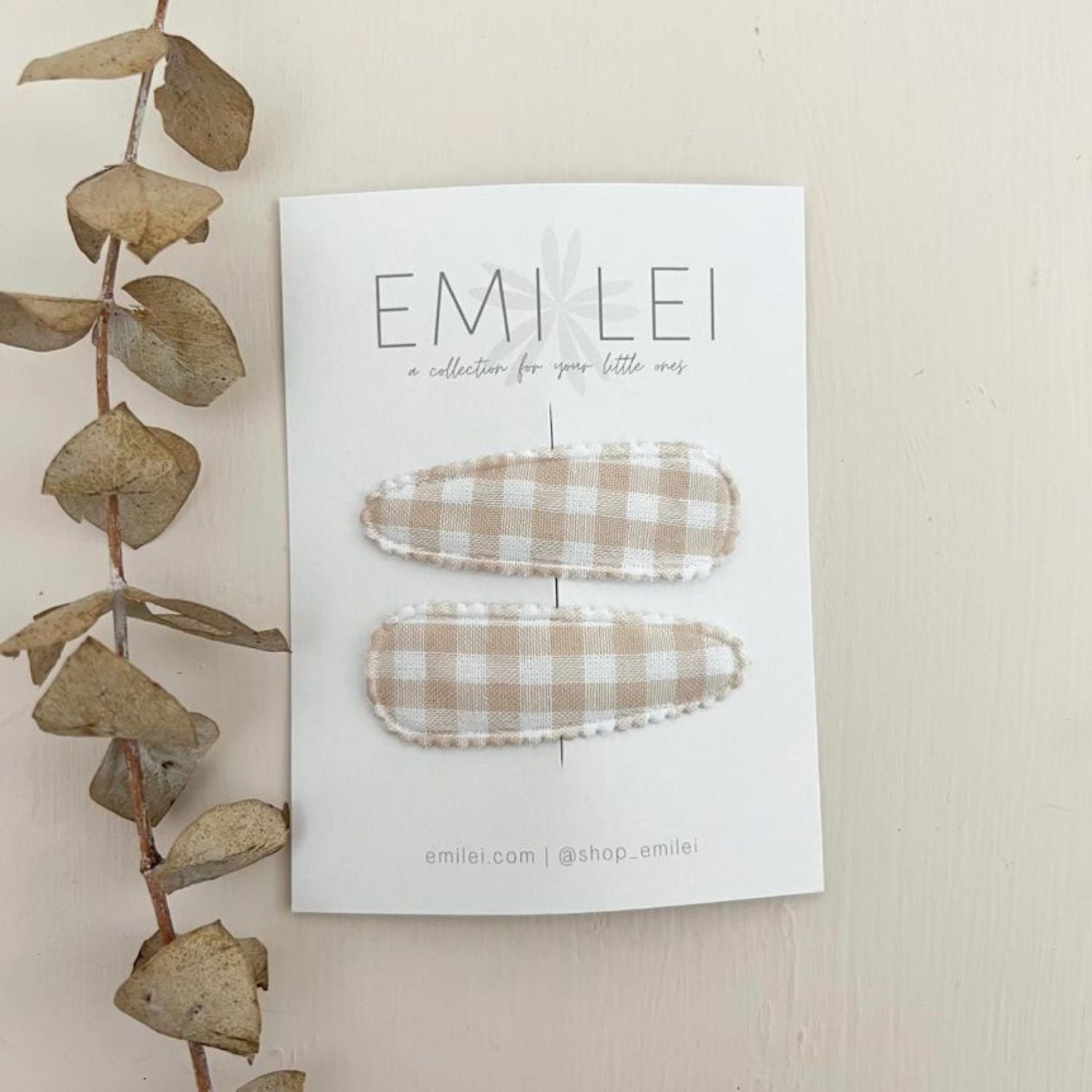 Neutral Gingham - FINAL SALE