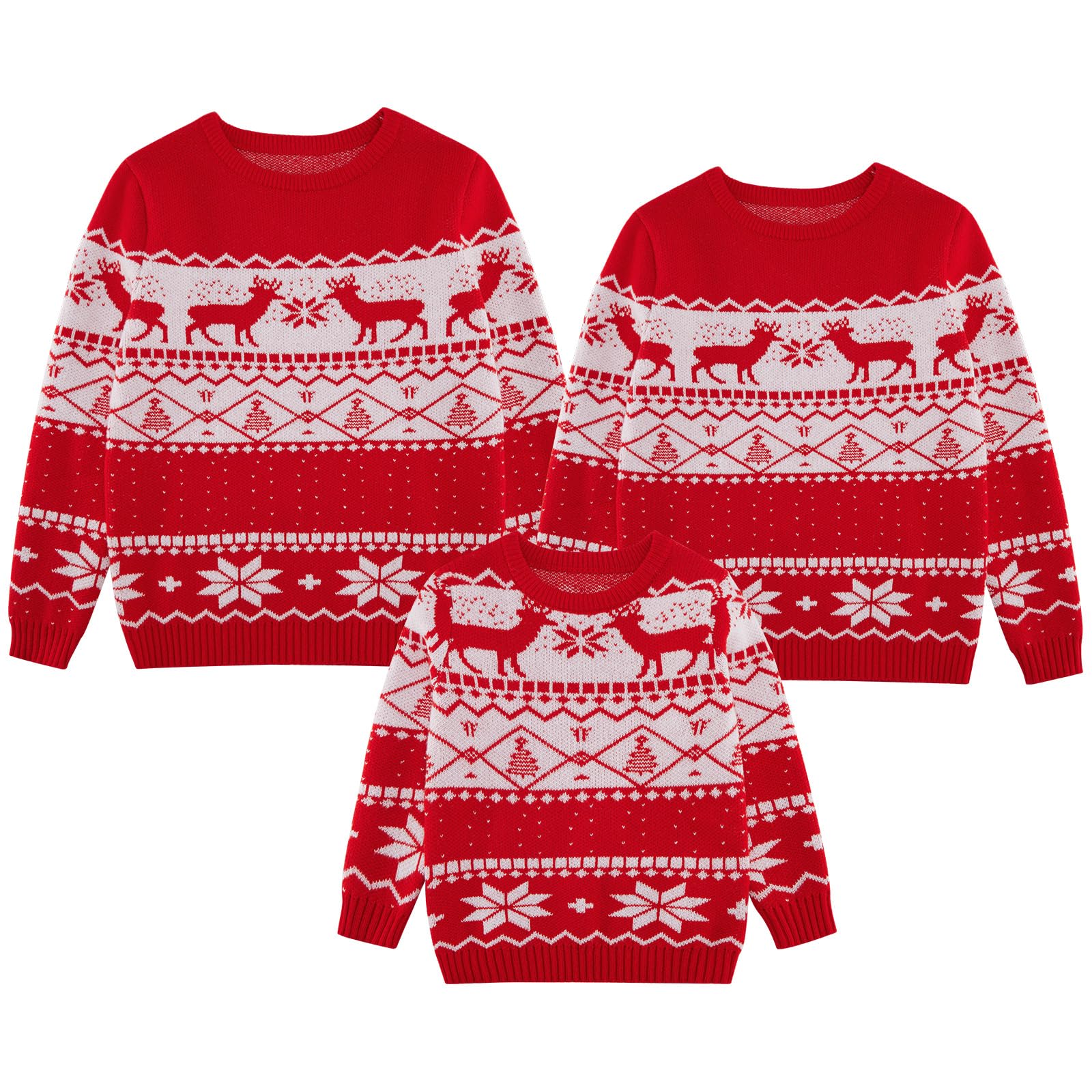 Family Matching Christmas Sweaters - Ugly Holiday Sweatshirts for Women, Men, Couples & Kids | Festive Xmas Outfits for Family Photos, Office Parties & Holiday Gatherings
