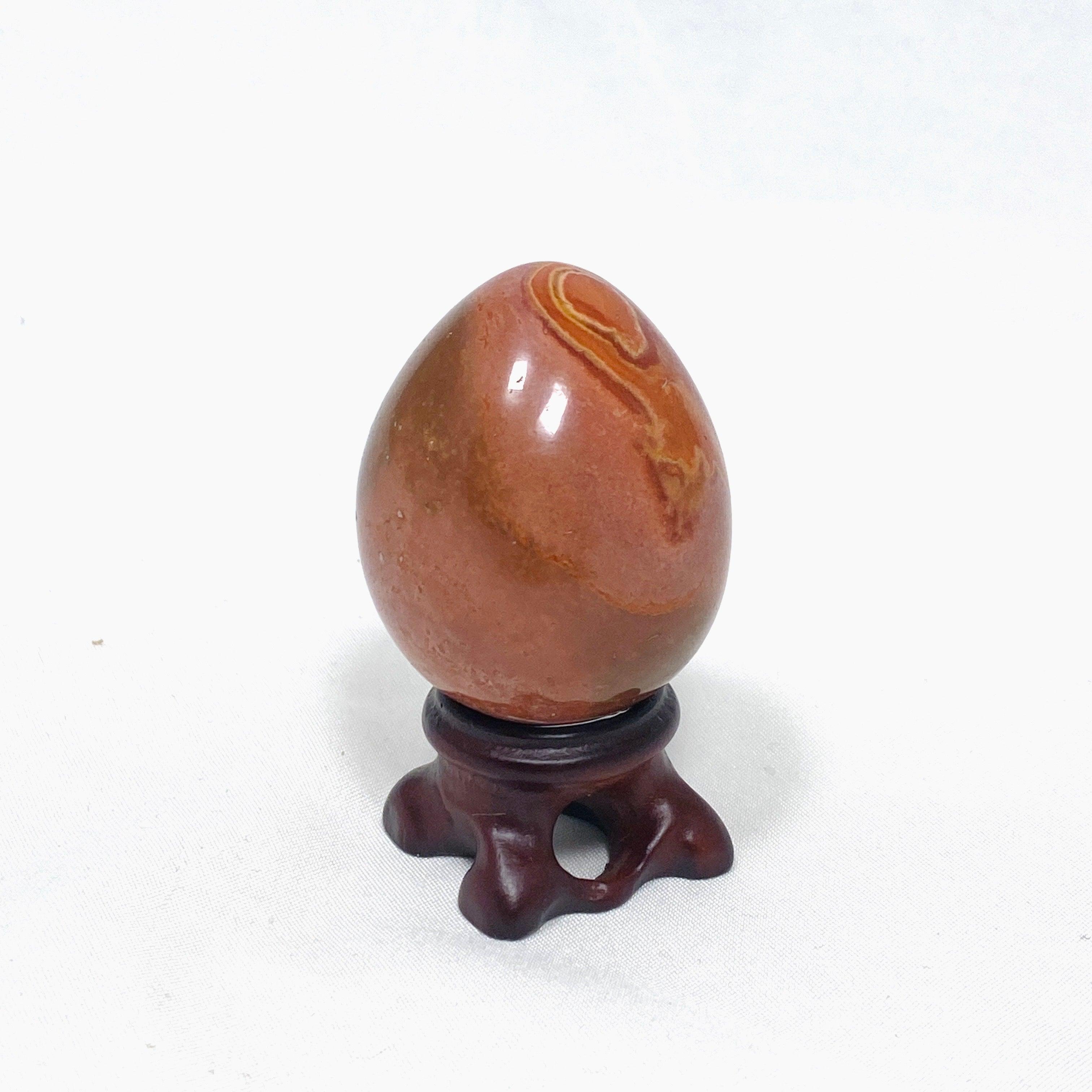 Polychrome Jasper Egg PJE 01 - Natural Healing Stone for Meditation, Home Decor & Crystal Collection | Perfect for Yoga, Reiki & Spiritual Gifts