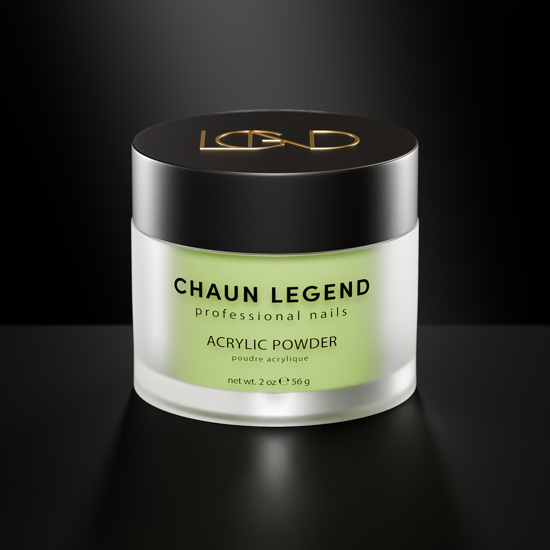 Chaun Legend Acrylic Powder 2oz - 151 Lemonade Luxe Nail Art Powder for Professional Salon & DIY Manicure - Perfect for Gel Nails, Acrylic Extensions & Nail Art Designs