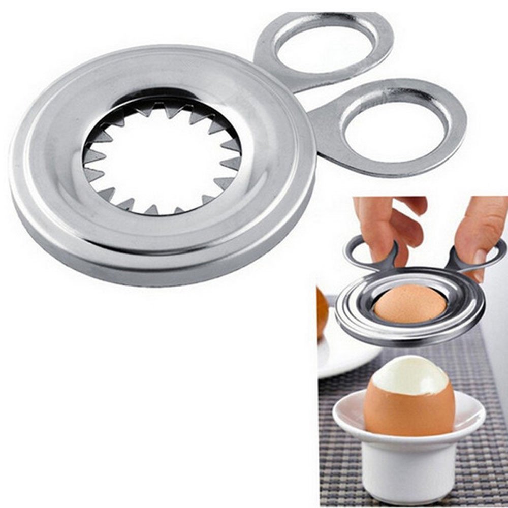Premium Stainless Steel Egg Peeler - High-Quality Kitchen Tool for Cutting, Peeling & Pickling Eggs | Perfect for Omelettes, Salads & Meal Prep | Durable & Industrial-Grade (Silver, One Size)