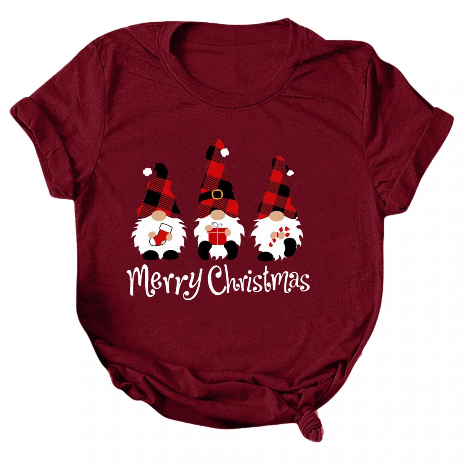 Funny Ugly Christmas Sweater for Women - Festive Holiday Graphic Tee with Short Sleeves & Crewneck | Perfect for Christmas Parties, Family Gatherings & Ugly Sweater Contests