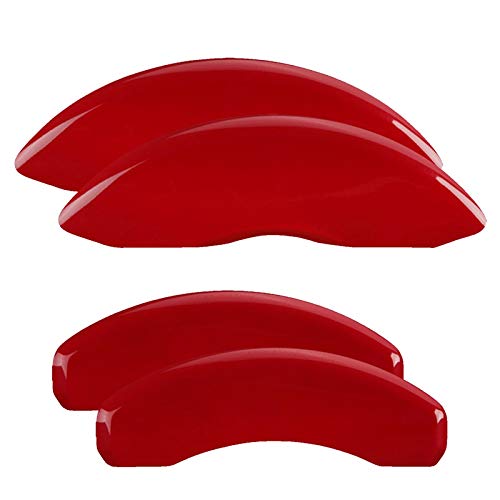 MGP Classic Red Aluminum Brake Caliper Covers (Set of 4) - High-Performance Car Accessories for Enhanced Style & Protection - Perfect for Sports Cars, Luxury Vehicles & Auto Enthusiasts