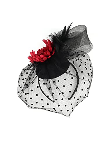 B-black With Red Flower