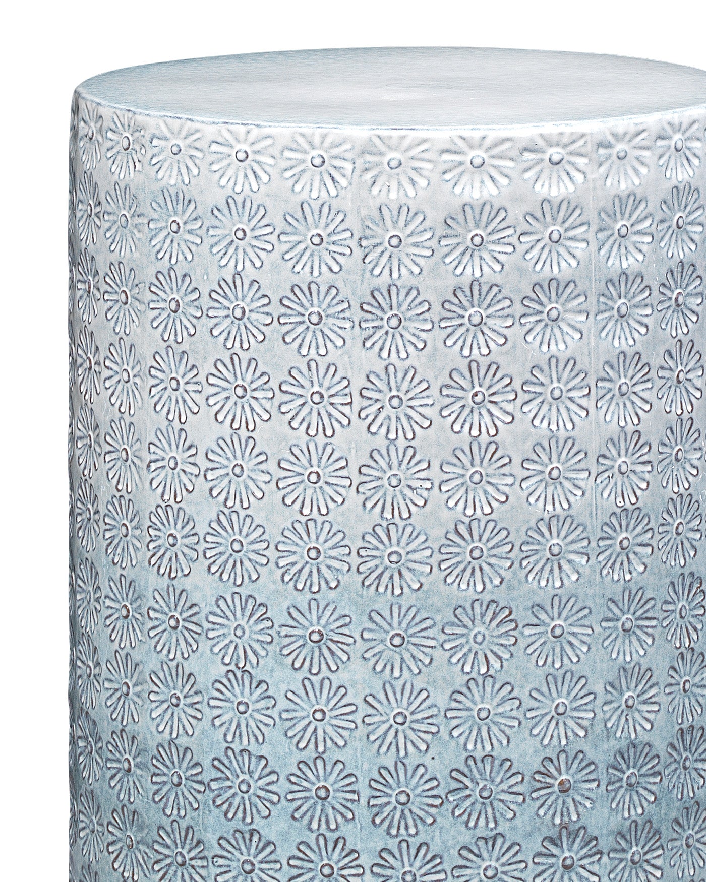 Wildflower Side Table in White - Modern Accent Table for Living Room, Bedroom & Office Decor