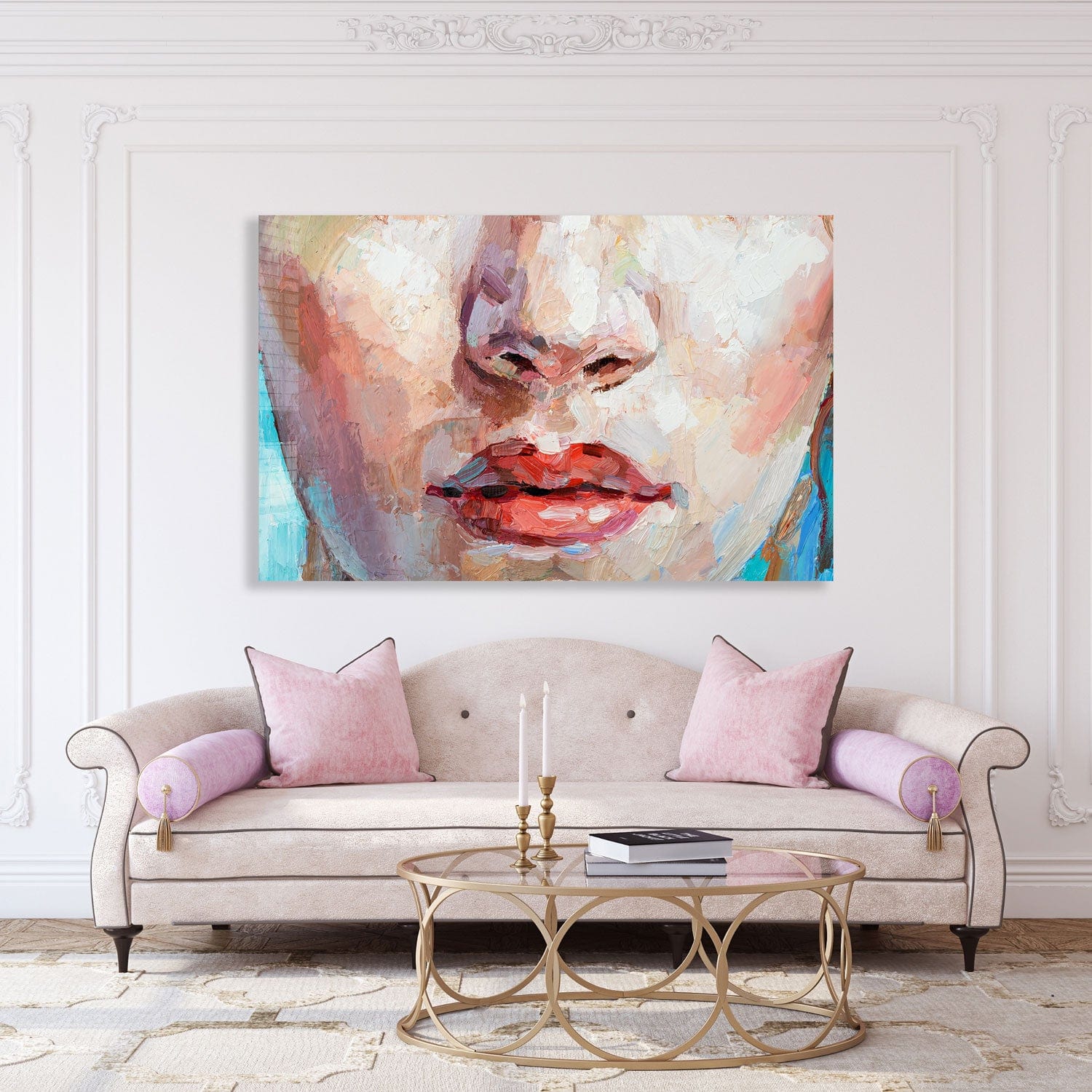 Innocence Painting - Tempered Glass Wall Art Decor for Living Room, Bedroom & Office - Modern Home & Office Wall Decor