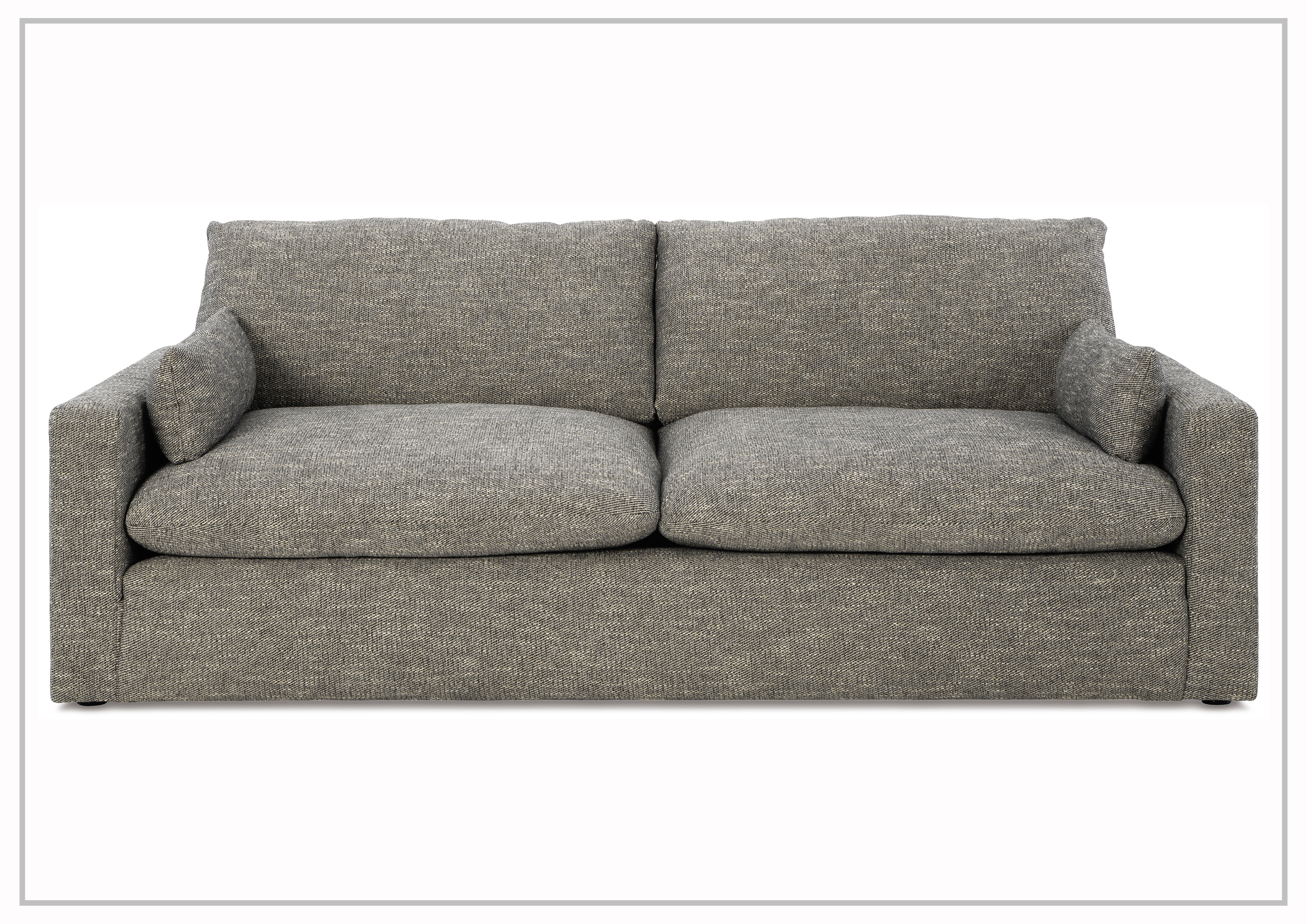 Gio Italia Dreamy Gray Sofa - Modern Luxury Living Room Furniture for Home & Office Comfort