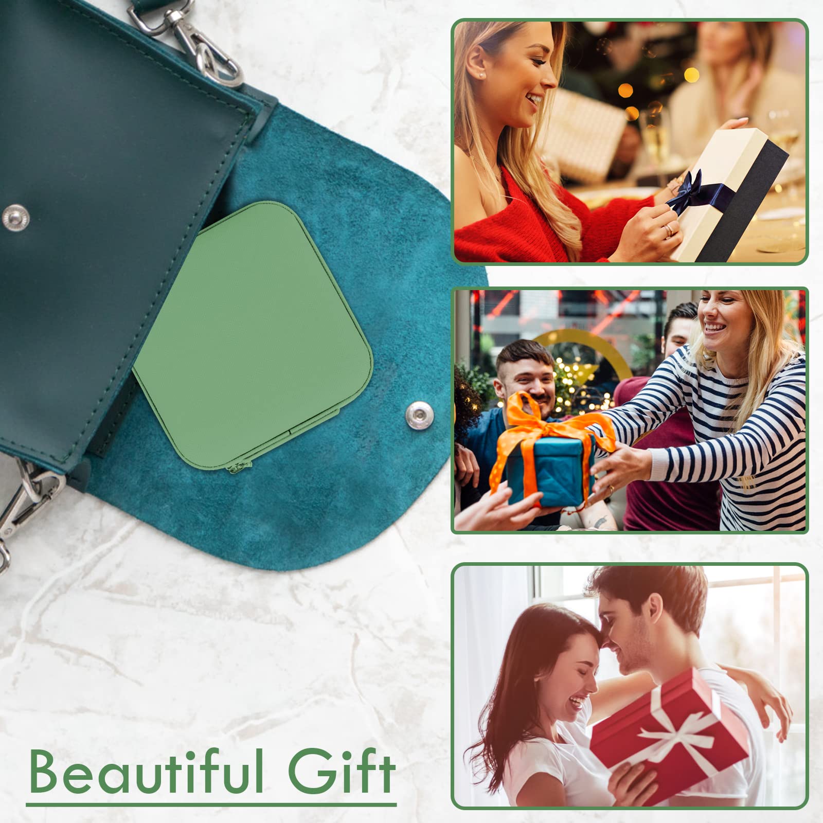 Portable Travel Jewelry Organizer Box - Mini Jewelry Case for Rings, Earrings, Necklaces - Compact Jewelry Storage & Display for Women - Perfect for Travel, Gifts & Home Organization