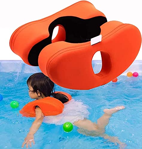 **Non-Inflatable Baby Neck Float Ring - EPE Foam Swim Training Aid for Infants & Kids - Safe Pool Float for Swimming Lessons (Orange, Size L) - Perfect for Pools, Beaches & Water Play**