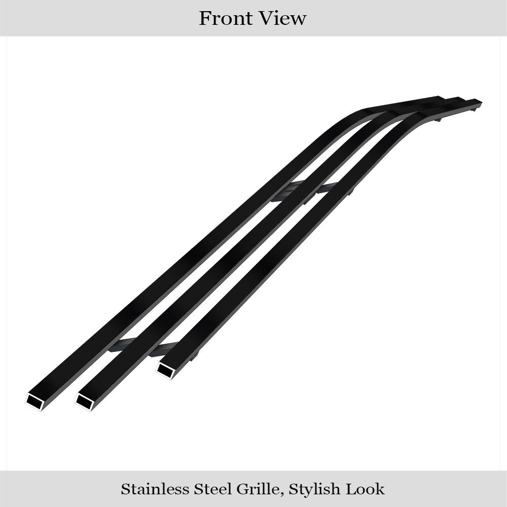 APS Black Stainless Steel Lower Billet Grille for 2006-2010 Dodge Charger - Durable Replacement Part for Enhanced Front End Style & Protection