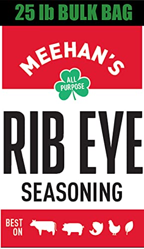 Meehan's Rib Eye Seasoning - 25 lb Bulk Pack | Premium Steak Rub for Grilling, BBQ & Cooking | Perfect for Restaurants, Catering & Home Chefs