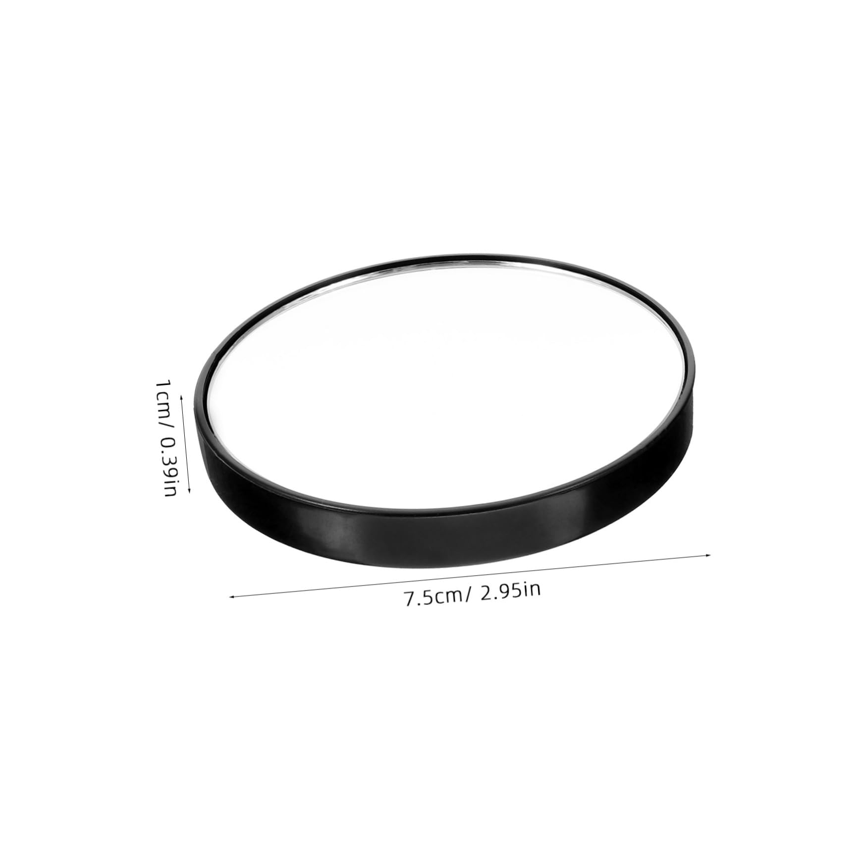 10x Magnifying Makeup Mirror - KALLORY Round Compact Cosmetic Mirror with 10x Magnification, Portable Pocket Mirror for Travel & Home Makeup Application, Eyebrow Tweezing, Eyelash Extensions & Skincare