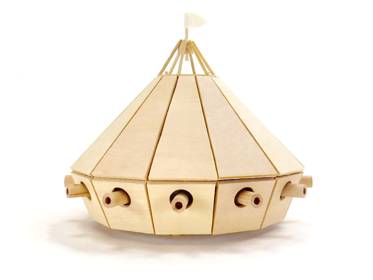 Da Vinci Tank Wooden Kit - DIY Wooden Model Building Kit for Adults & Teens - Perfect for Home Decoration, STEM Education & Gift Giving