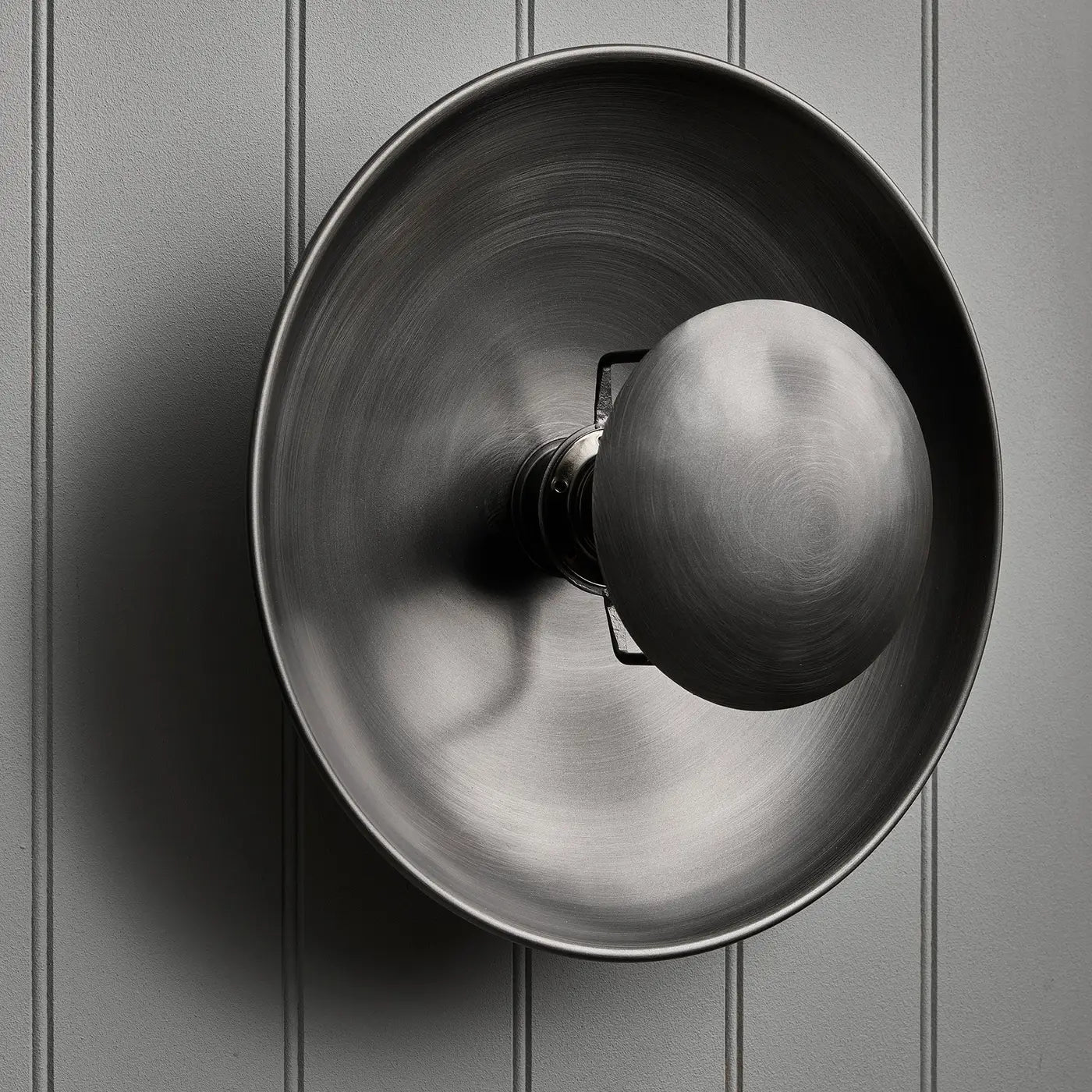 Boston Round Metal Diffuser Wall Light - Vintage Industrial Style with Multiple Finishes - Perfect for Living Room, Bedroom & Hallway Lighting