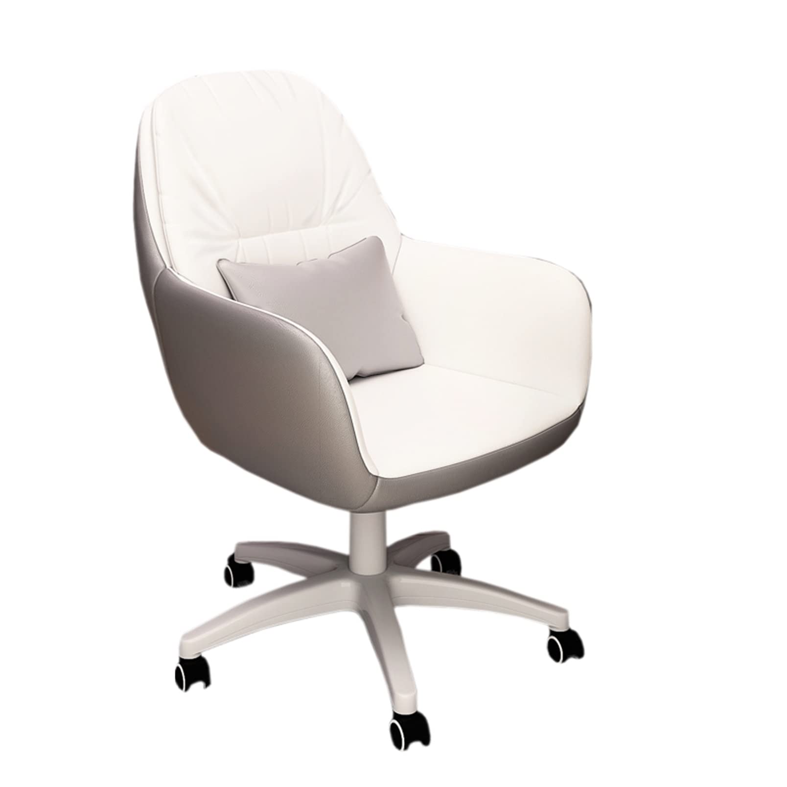 Ergonomic Swivel Office Chair for Women - Adjustable Computer Desk Chair with Lumbar Support, Comfortable Gaming & Makeup Chair for Home, Dorm, Bedroom (80x40x42cm, Pink) - Perfect for Work, Study & Relaxation