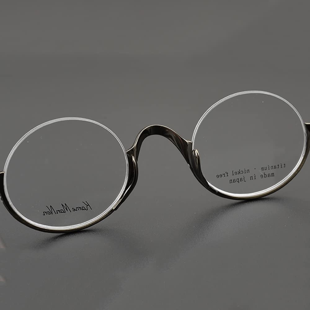 Stylish Semi-Rimless Reading Glasses - Retro Round Frame Computer Glasses with Anti-Blue Light (2.5 Diopter) for Men & Women - Perfect for Office Work, Screen Time & Reading Books