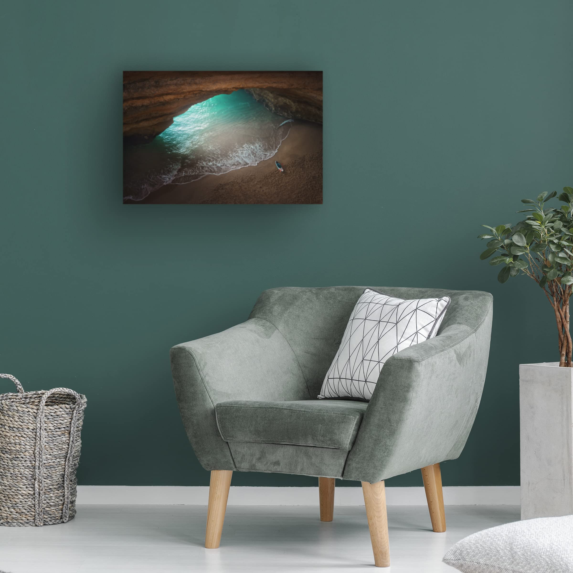 Trademark Fine Art 'The Secret Cave' by Jose Parejo - Stunning Canvas Wall Art for Living Room, Bedroom & Office Decor
