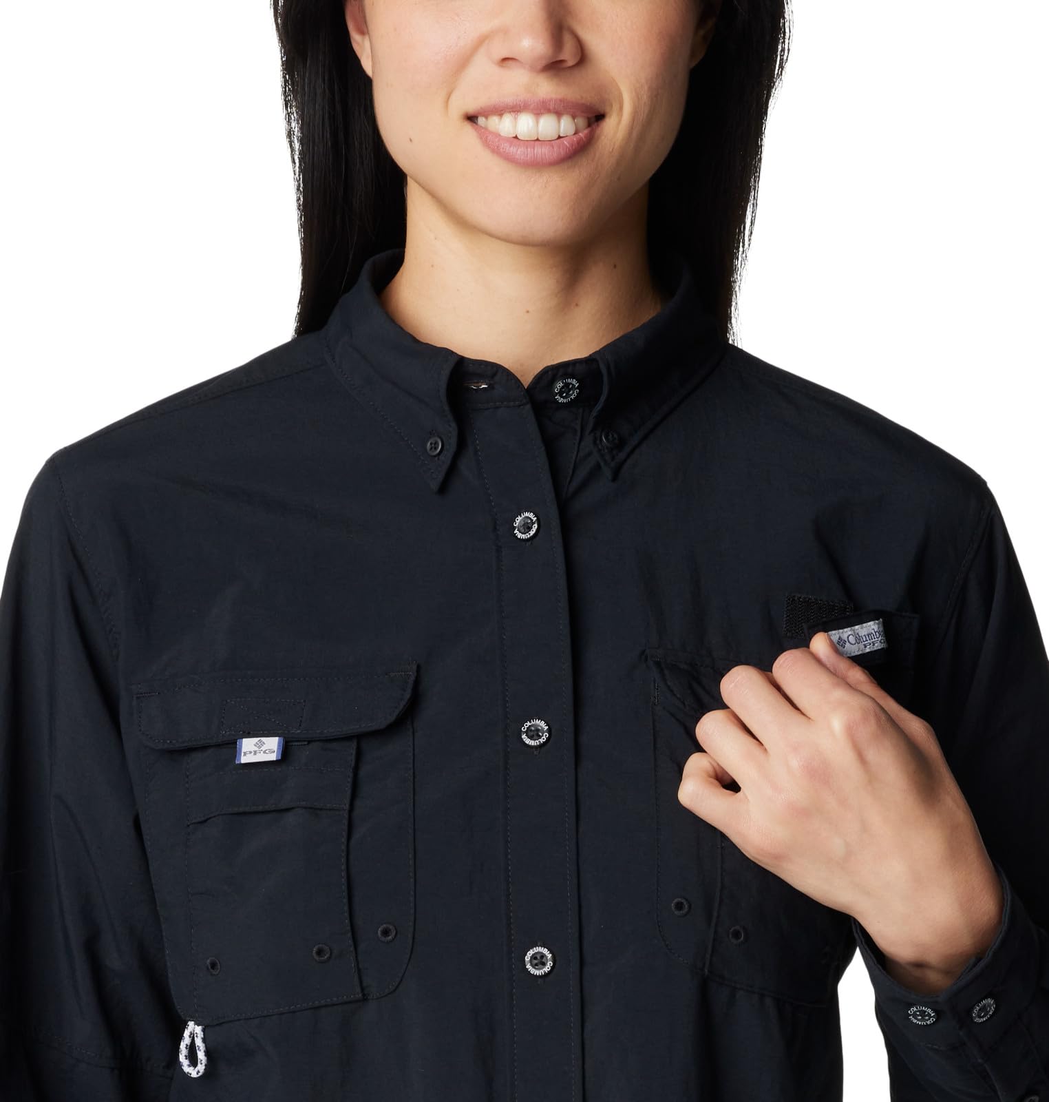 Columbia Women's Bahama Long Sleeve Shirt - UPF 50 Sun Protection, Lightweight & Breathable for Hiking, Camping & Outdoor Adventures