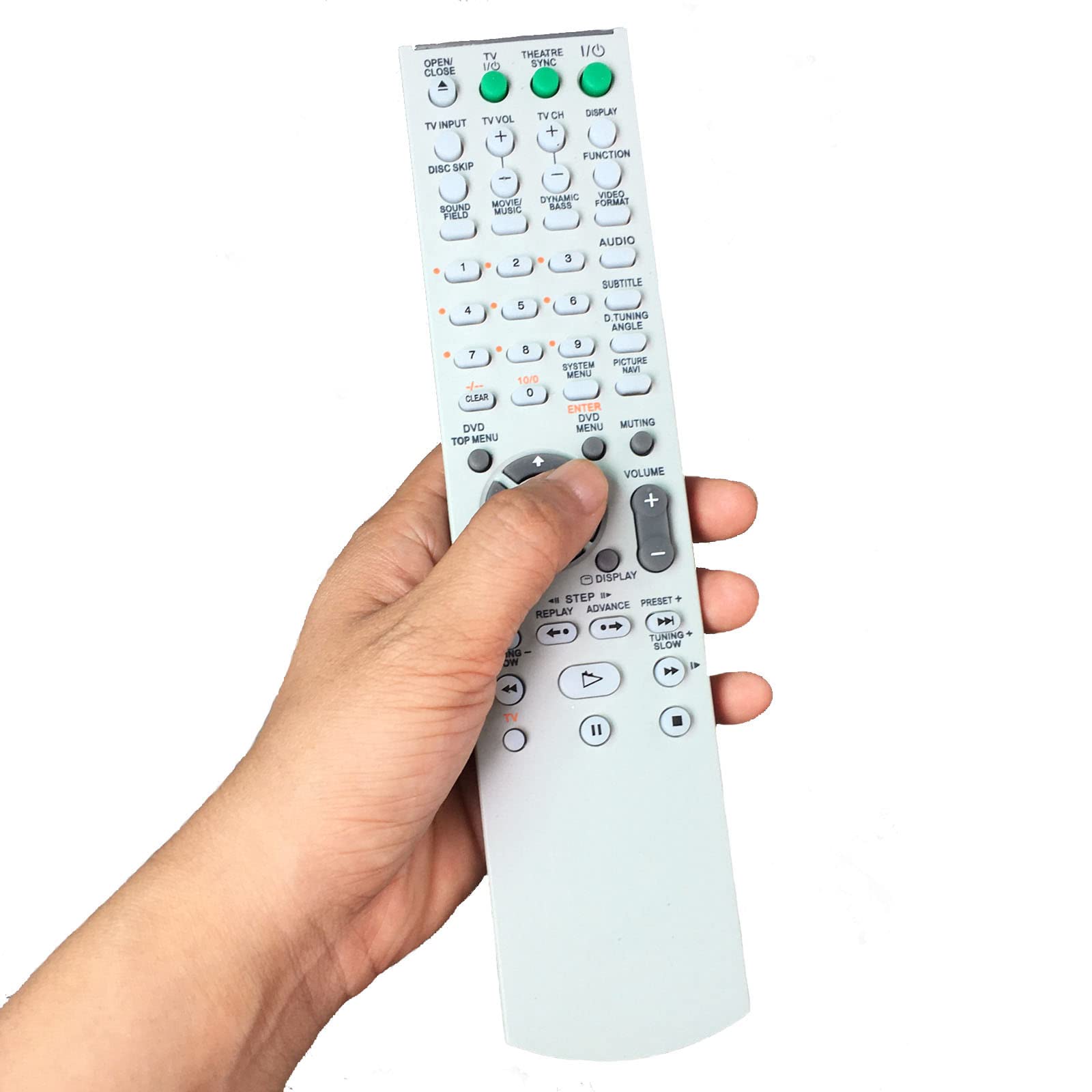 Original Sony STR-K675 STR-K675P STR-DE598 STR-DV10 STR-DE595 STR-DE597 Remote Control Replacement - Compatible with Surround Sound AM/FM Audio Video Receivers - Perfect for Home Theater Systems and Entertainment Centers