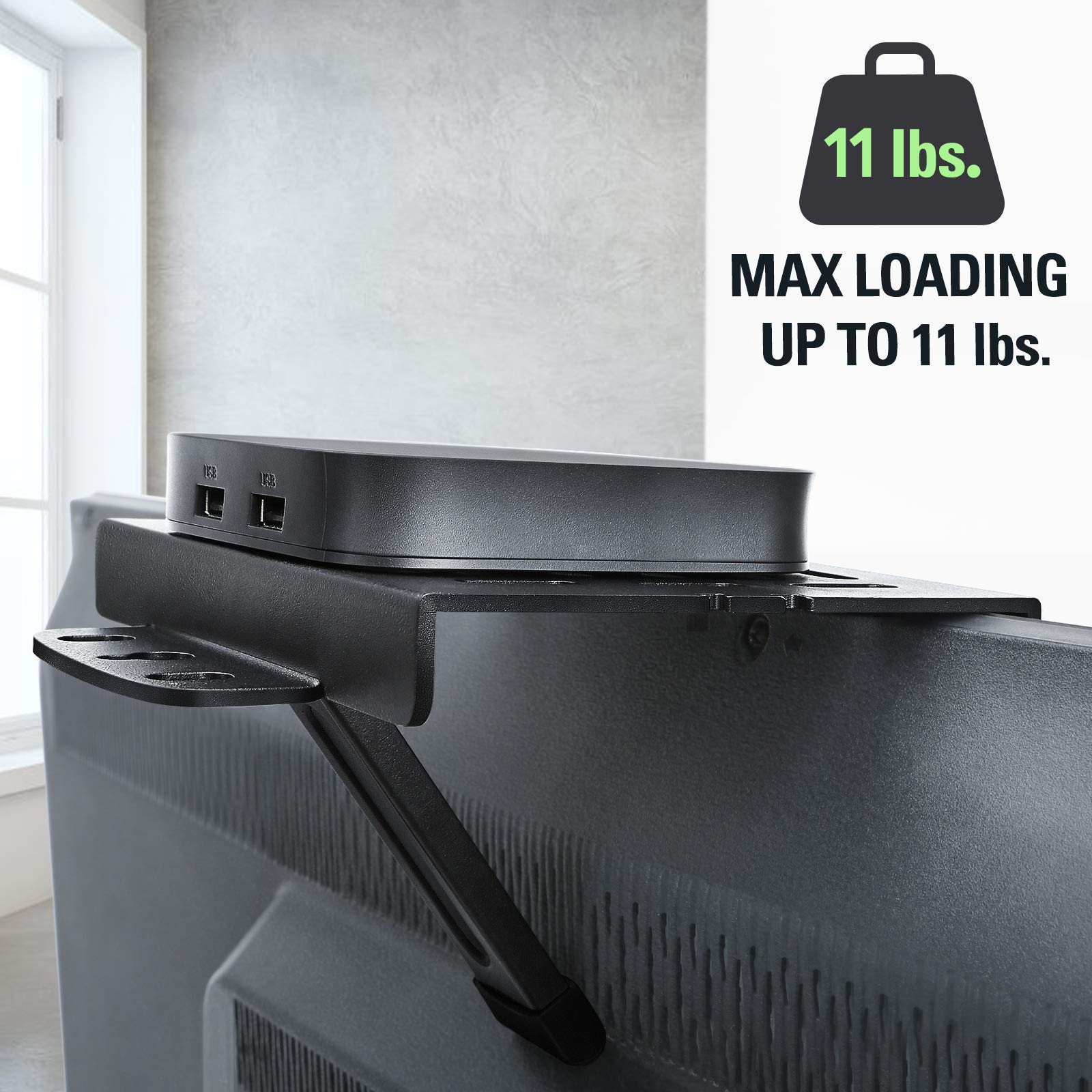 Mounting Dream MD2296 TV Wall Mount Bracket for 42-75 Inch Flat Screen TVs with Adjustable Tilt - Universal VESA Compatible for Fire TV, Apple TV, Roku 3 Streaming Media Players - Perfect for Living Room, Bedroom, and Home Theater Setup