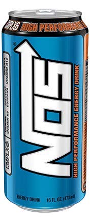 NOS Energy Drink 24 Pack - Original Flavor | High Performance Energy Boost for Workouts, Gaming & Long Hours | Caffeine & Taurine Formula