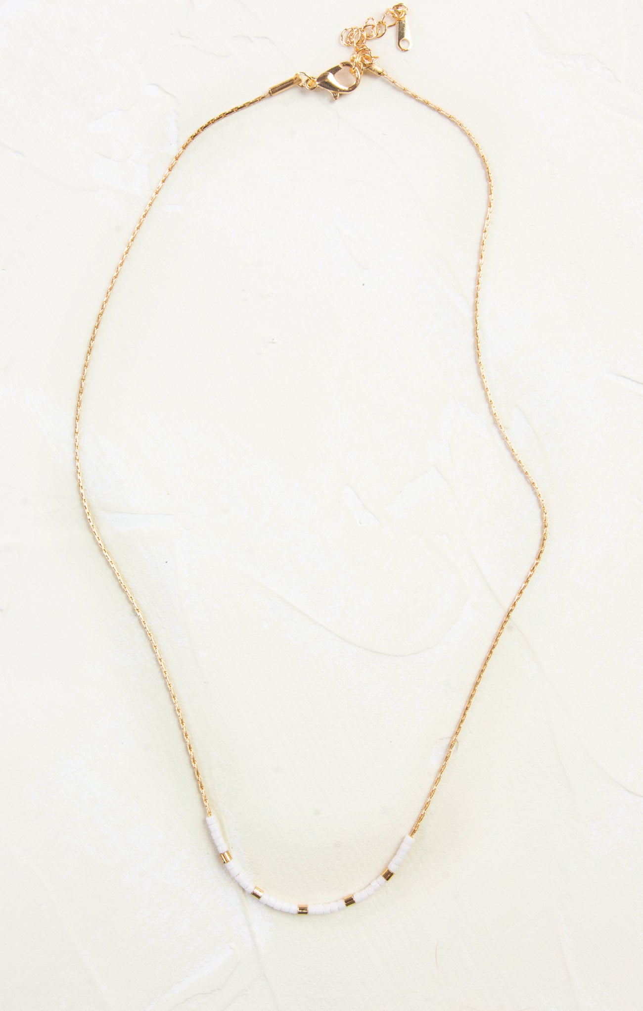 Mila Braided Chain Seed Bead Necklace for Women - Dainty Gold Layered Jewelry - Perfect for Everyday Wear, Date Night & Gift Giving