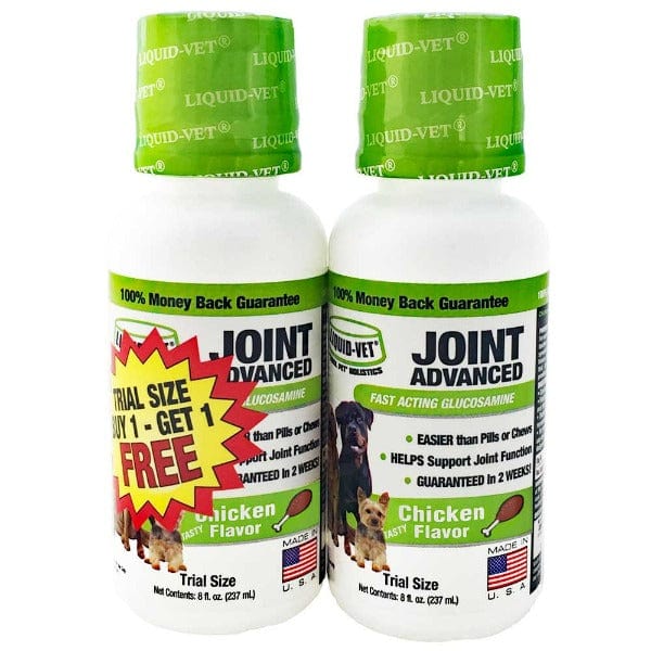 Liquid Vet Hip & Joint Supplement for Dogs - Advanced Chicken Flavor Formula - Supports Mobility & Joint Health - Perfect for Senior Dogs & Active Pets