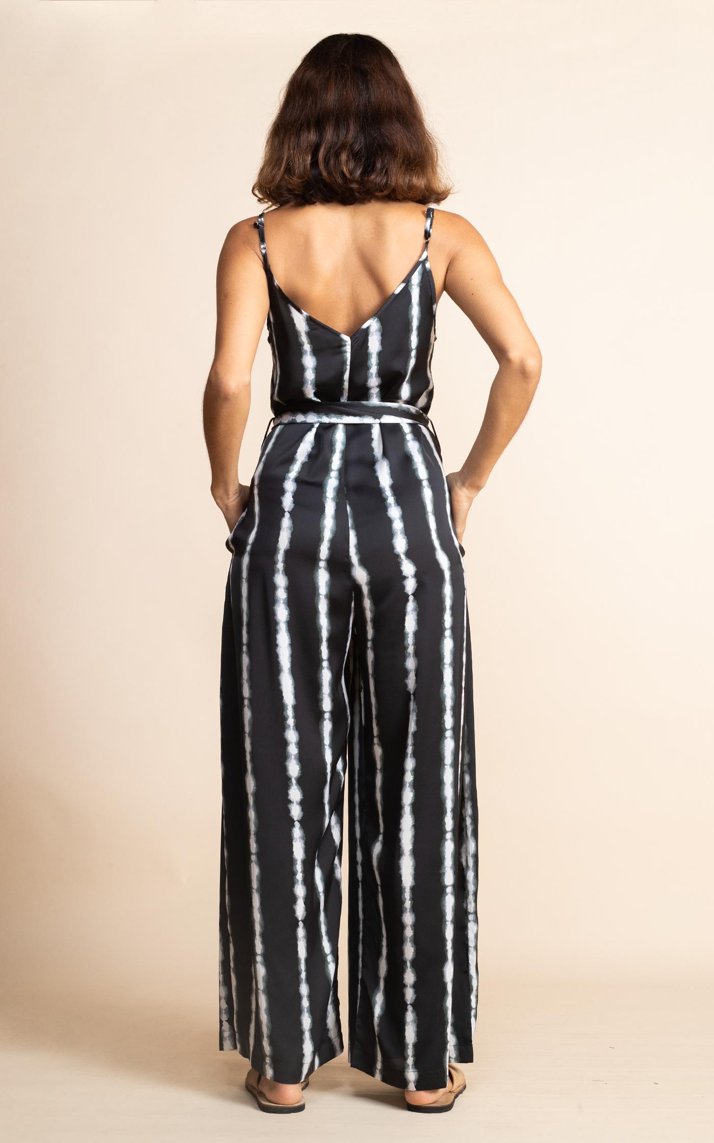 Gabriella Jumpsuit | Leopard Print Tie-Dye Romper for Women - Perfect for Dance Parties, Music Festivals & Night Out