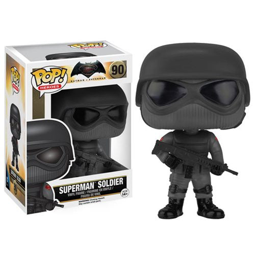 DC Comics Pop! Vinyl Figure - Batman v Superman Superman Soldier [90] - Collectible Toy for Superhero Fans, Home Decor & Gift Idea