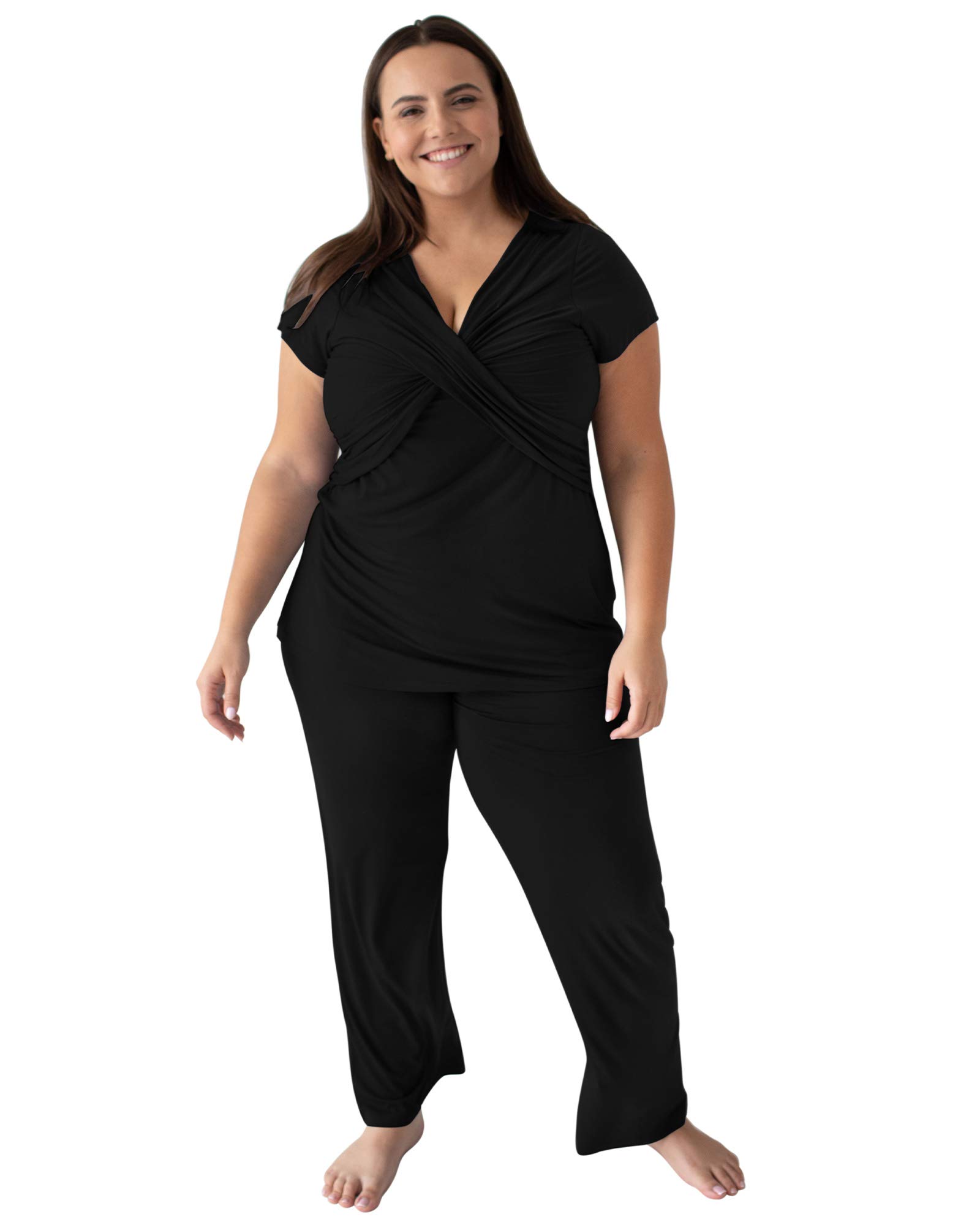 Kindred Bravely Davy Ultra Soft Maternity & Nursing Pajamas Sleepwear Set - Cozy Nursing & Pregnancy Sleepwear for Comfortable Nights | Perfect for Breastfeeding Moms & Expecting Mothers