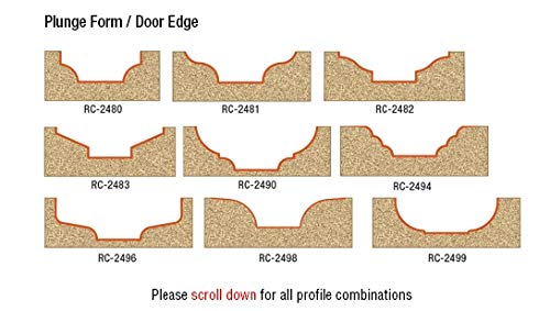 Amana Tool RC-2484 CNC Ogee Door MDF Panel - Industrial Grade Router Bit for Cabinet Doors & Furniture Making - Perfect for Woodworking, DIY Projects & Professional Carpentry