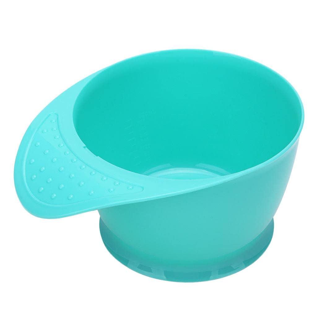 Professional Salon Hair Coloring Mixing Bowl with Handle - Cyan Tint Dye Bowl for Hairdressers & DIY Hair Dyeing at Home | Perfect for Salon Styling, Ombre, Balayage & Root Touch-Ups