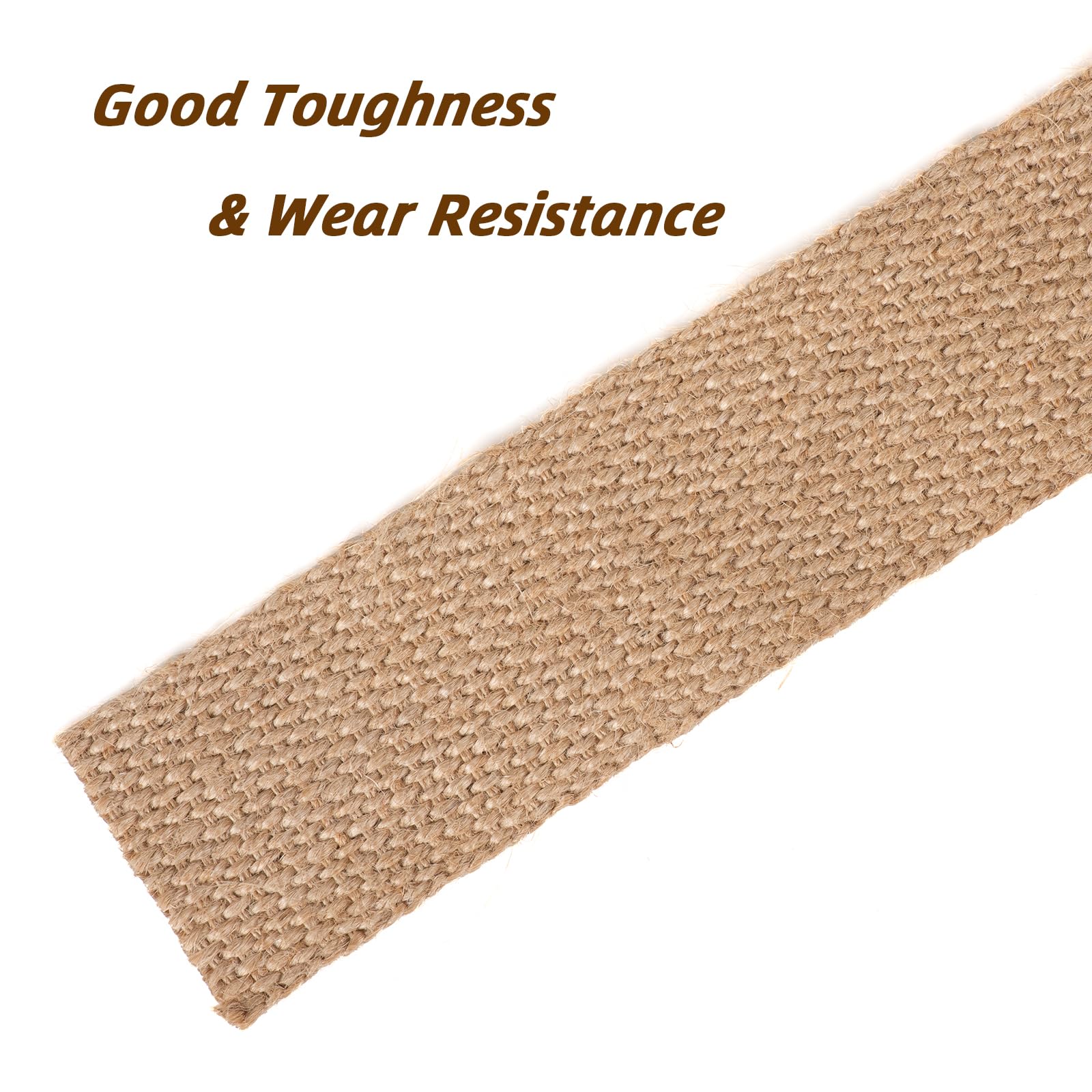 20 Yards 2 Inch Natural Jute Webbing for Chair Seat & Upholstery - Heavy Duty Burlap Fabric for DIY Crafts, Furniture Repair & Home Decor Projects - Perfect for Chair Seats, Sofas, Bags & Creative Crafting