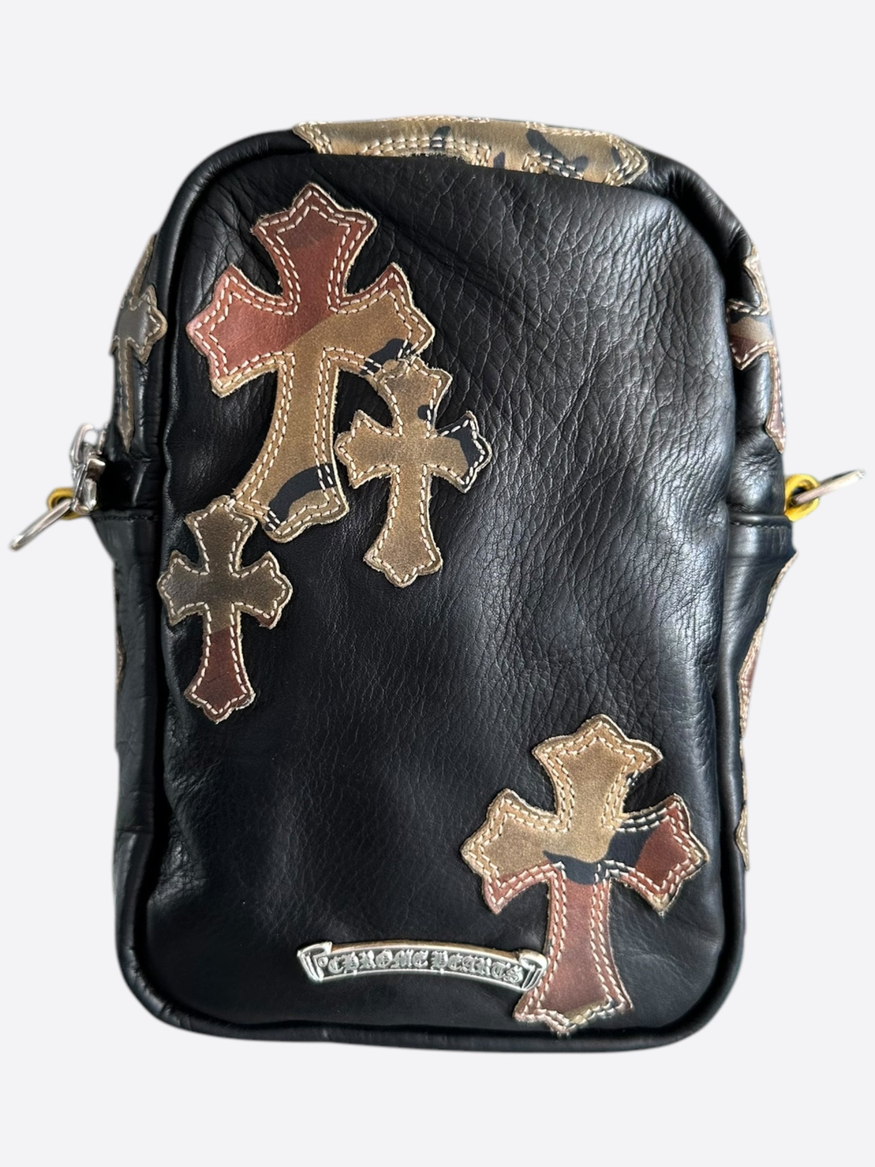 Chrome Hearts Black Camouflage Cross Patch Sex Records Taka Bag - Stylish Designer Crossbody Purse for Women, Perfect for Night Out & Music Events