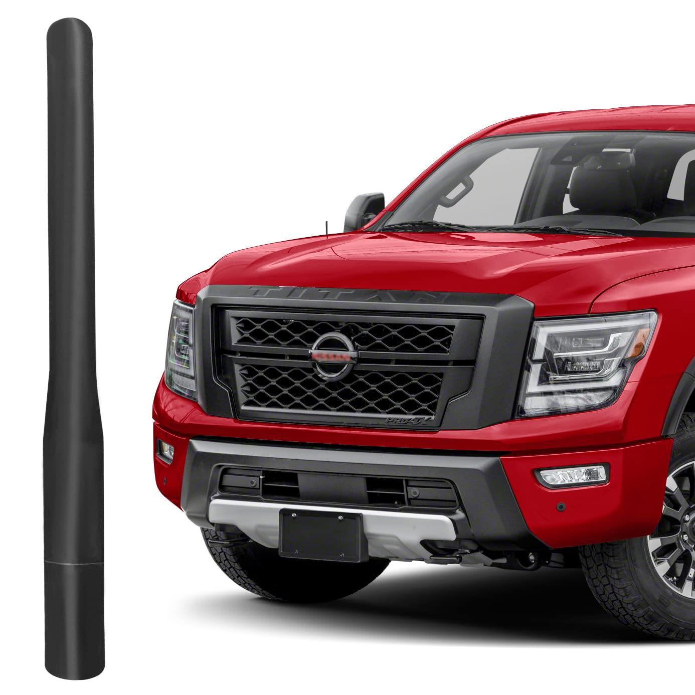 4 Inch Aluminum Radio Antenna Replacement for Nissan Titan (2004-2018) - Durable Car Antenna Mast with Enhanced Signal Reception - Perfect for Off-Roading & Daily Commuting