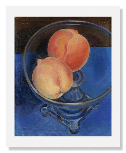 Charles Sheeler Peaches in a Bowl - Vintage Art Print - American Modernist Still Life Painting - Home & Office Wall Decor