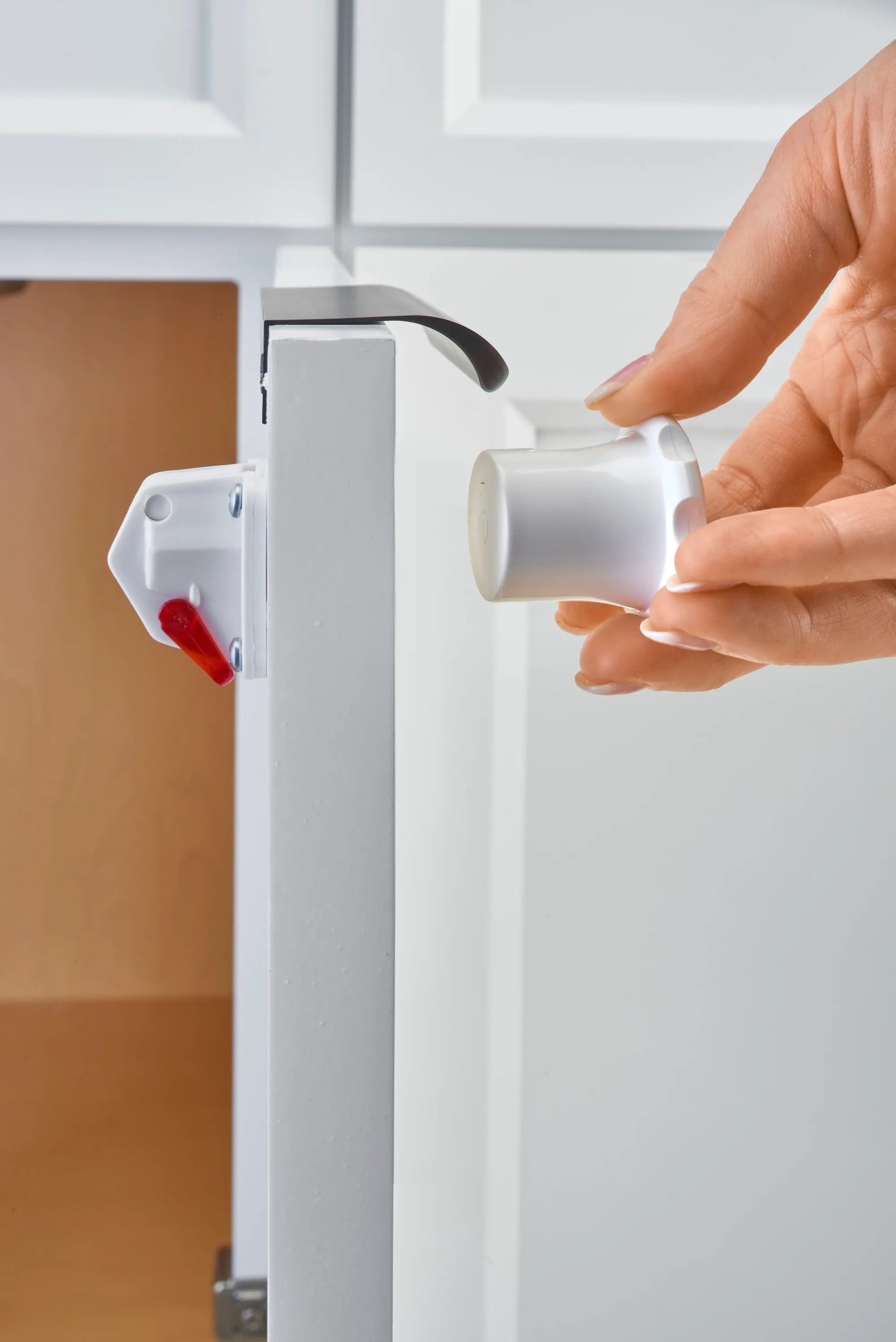 High Security Cabinet Magnetic Lock - Strong & Durable Child Safety Latch for Kitchen, Office & Bathroom Storage
